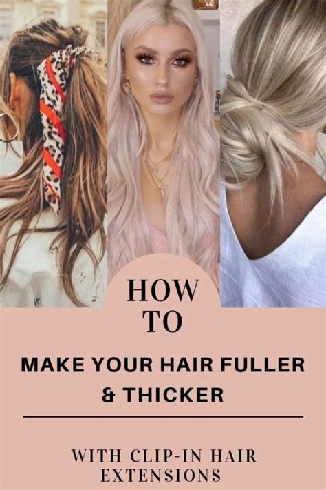 For those of us with thin hair, shorter styles are definitely where it's at. How to make your hair fuller and thicker | Hair extensions ...