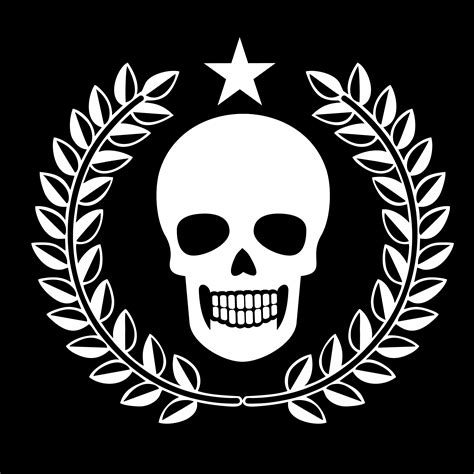 Military Emblem With Skull 617131 Vector Art At Vecteezy