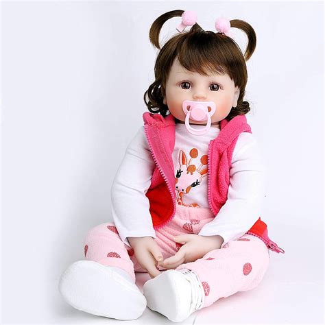 Ziyiui Reborn Baby Dolls Real Life Toddler Soft Silicone Reborn Babies
