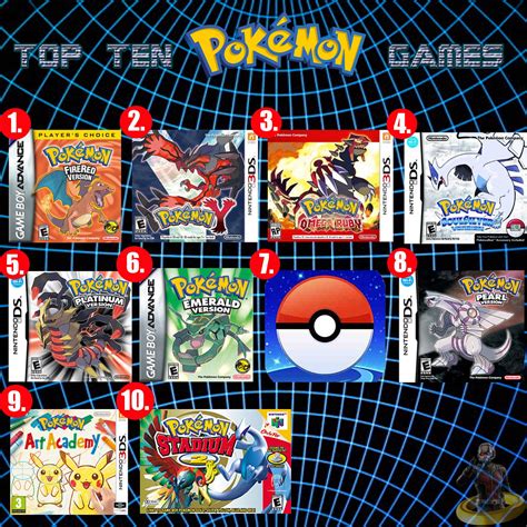 Top Ten Pokemon Games Heres The List Of My Favorite Pokem Flickr