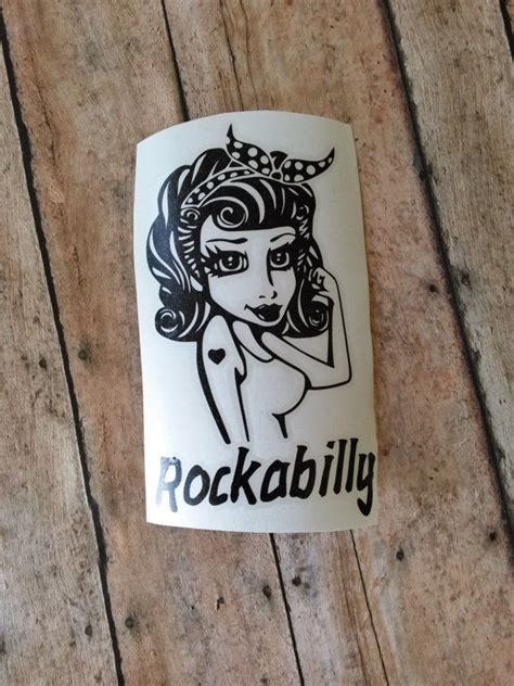 rockabilly vinyl decal pinup decal by dixiekroseboutique on etsy etsy inspiration holiday