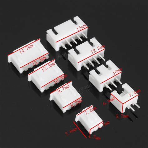40 Sets JST 2 5mm XH 2P 3P 4P 5Pin Male Female Housing Connector With