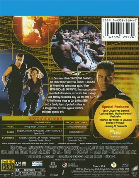 Universal Soldier The Return Blu Ray 1999 Dvd Empire