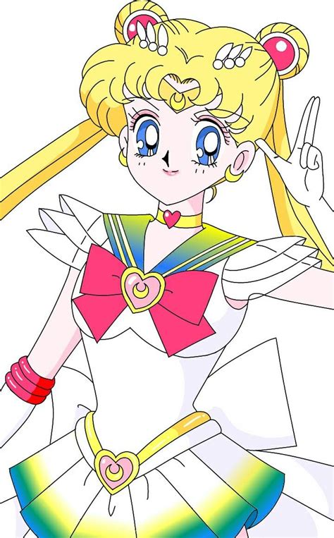 Super Sailor Moon Rainbow Sailor Moon Art Sailor Moon Character