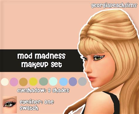 Georgiapeach The Sims 4 Skin Sims 4 Decades Challenge Sims 4 Cc Makeup