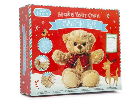 Build Make Your Own Christmas Teddy Bear Set