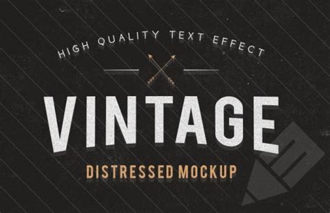 Free Psd Vintage Text Effect Template
