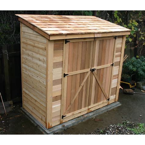 A barn door offers a complement to any design and can be used for various purposes. 8'x4' SpaceSaver Red Cedar Wood Double Door Garden Shed ...