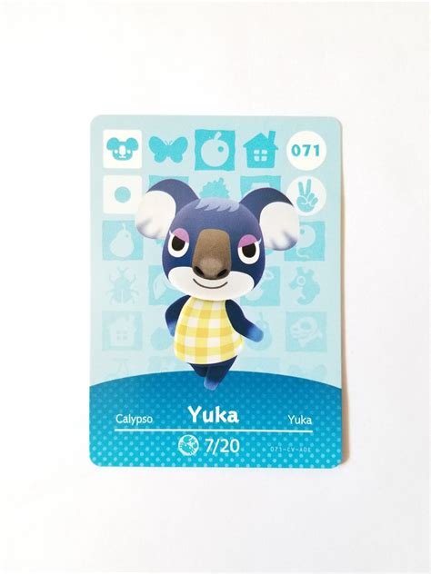 Five regular villager cards + one special character card. Animal Crossing Amiibo Card Yuka #71 | Mercari | Animal crossing amiibo, Animal crossing cards ...