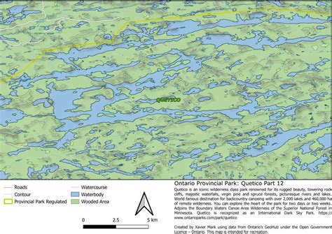 Ontario Provincial Park Quetico Part 12 Map By Xavier Maps Avenza Maps