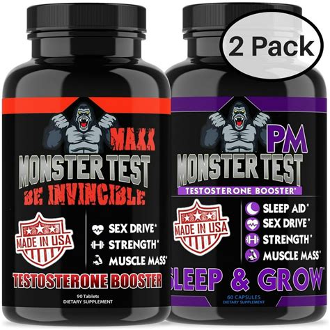 Angry Supplements 2 Pack Combo Of Monster Test Maxx 90 Ct And Monster