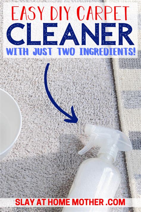 Removing pet stains or other stains. DIY Carpet Cleaner With Just Two Household Ingredients