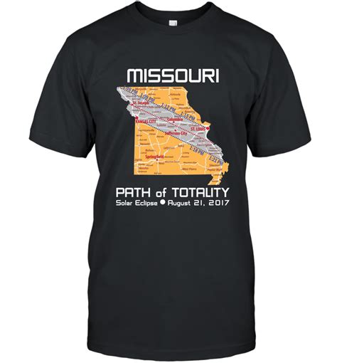 Solar Eclipse T Shirt Premium Missouri Path Of Totality T Shirt