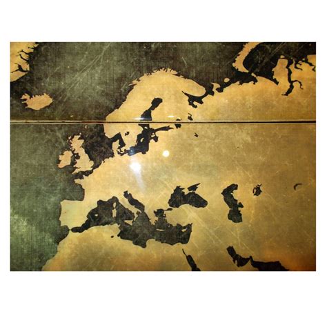 Handmade Vintage World Map Coffee Table By Lime Lace