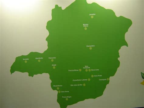 Mapa De Minas Com Algumas Cidades Lugares Incríveis Muzambinho