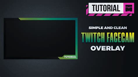 Simple And Clean Twitch Facecam Overlay Free Psd Photoshop Cc