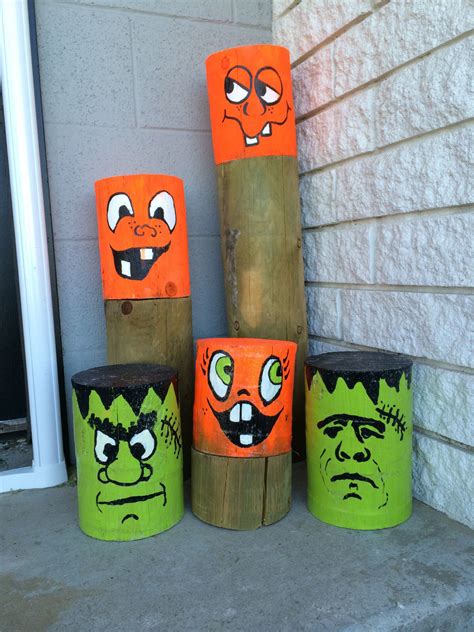 Online shopping from a great selection at movies & tv store. Made by Ann Protz..... Recycled fence poles...used for Halloween decorations. | Fall halloween ...