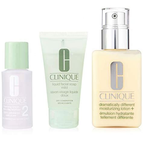 Clinique 3 Piece 3 Step Skin Care Introduction Kit For Unisex