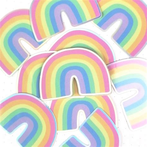 Rainbow Stickers Etsy Uk