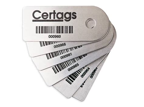 Metal Asset Tags And Labels With Barcode Qr Code Custom Logo