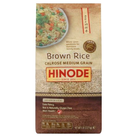 Hinode Calrose Brown Medium Grain Rice Delivers Natures Goodness To