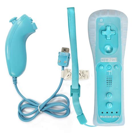 New Built In Motion Plus Remote Nunchuck Controllerskin For Nintendo