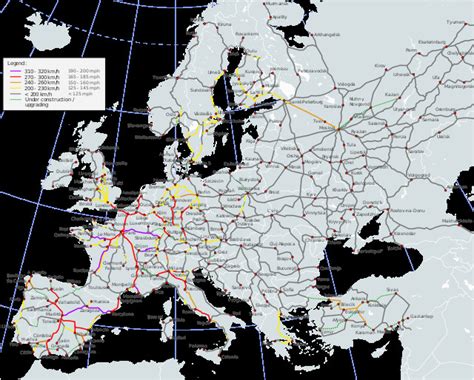 Rail Europe Map Pdf