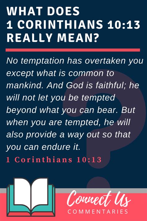 1 Corinthians 1013 Meaning Of No Temptation Has Overtaken You Connectus