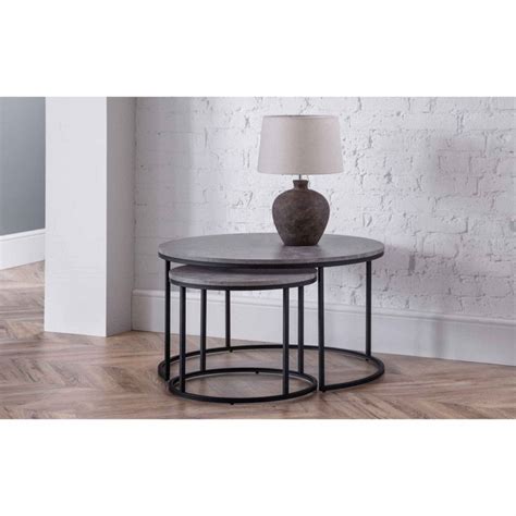 Invite this modern space saving nesting coffee table set into your living room to expand your design horizons. Staten Round Nesting Coffee Tables | Garden Street