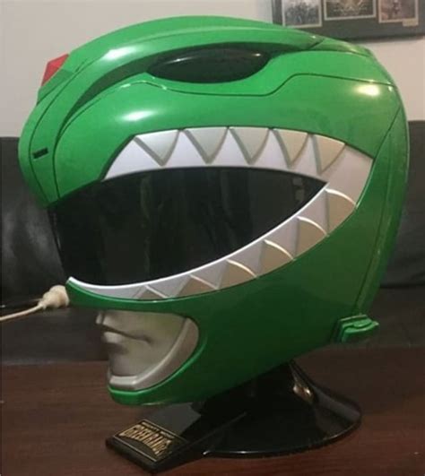 Mighty Morphin Power Rangers Legacy Green Ranger Helmet Out In