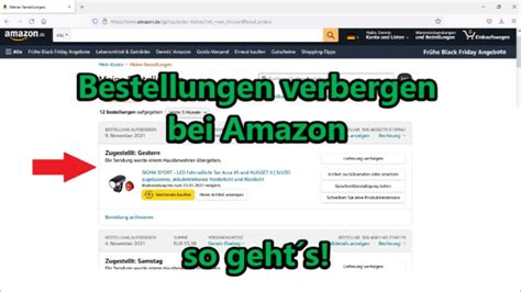Amazon Bestellungen Verbergen Bestellverlauf Amazon Archivieren
