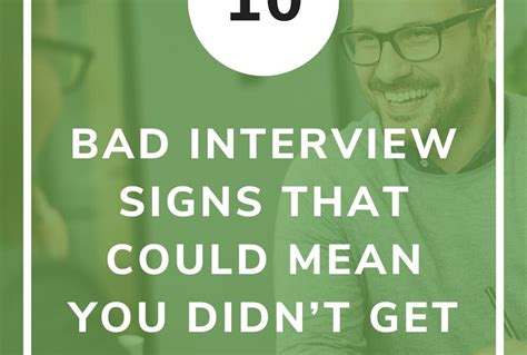 10 bad interview signs that could mean you didn t get the job cultivitae cultivate your life