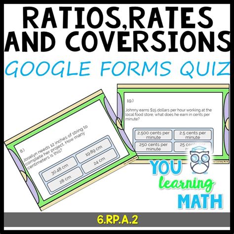 The worksheets are split into place values of units, thousands, millions and billions to enable convenient downloads. Ratios, Rates and Conversions - Google Forms Quiz: 20 Problems | Google forms, Pre algebra ...