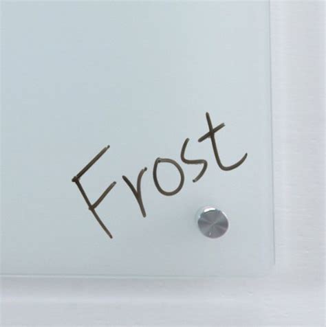 Frosted Glass Dry Erase Board With Aluminum Marker Tray Non Magnetic Audio Visual Direct