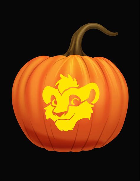 Free Lion King Pumpkin Stencils Costume Supercenter Blog Pumpkin