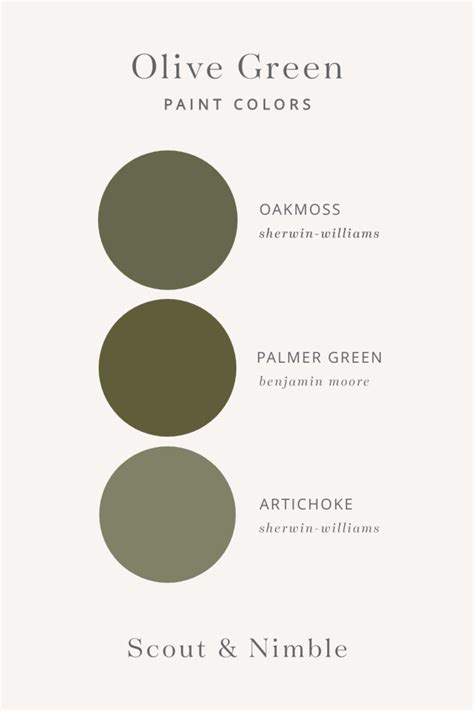 The Best Of Green Paint Colors — Scout And Nimble Olive Green Paints