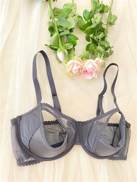 The Open Cup Underwired Bra Made To Order Etsy