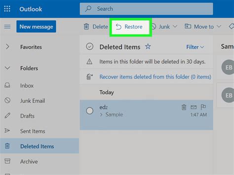 How To Restore Deleted Emails From Hotmail 4 Steps