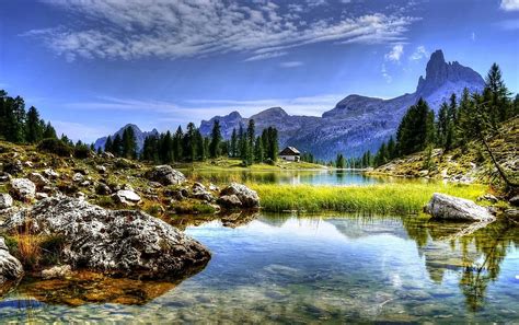 Dolomites Mountains Lake Free Photo On Pixabay Pixabay
