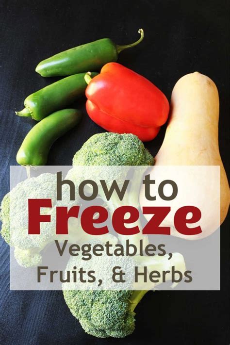 Broccoli Carrots And Peppers With The Title How To Freeze Vegetables