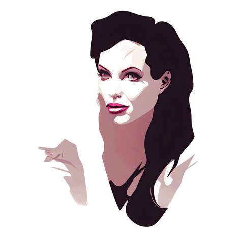 Angelina Jolie 1980s Pop Up Art · Creative Fabrica