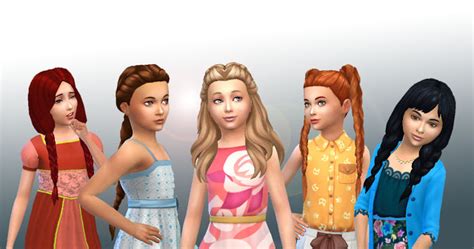 Girls Braids Hairs Pack At My Stuff Sims 4 Updates