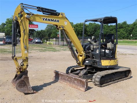 2018 Yanmar Vi035 6a Mini Excavator Rubber Tracks Cab Backhoe Aux Hyd