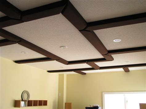 Most of the basement ceiling ideas here make use of relatively cheap materials like wood planks, paint, pvc and corrugated metals. Acoustic Coffered Ceiling | Acoustic Sciences Corporation