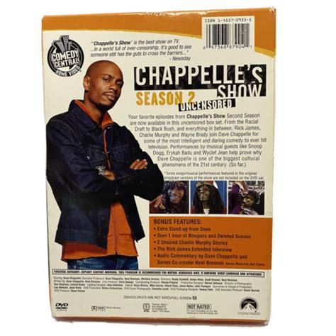 Chappelle S Show Season Uncensored Dvd Disc Set Good Condition Ebay