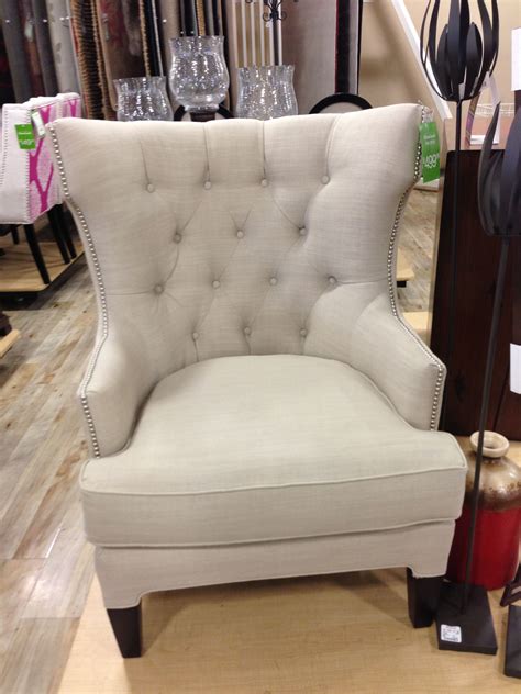 White Upholstered Tufted Chair Home Goods 50000 Accent Chairs For