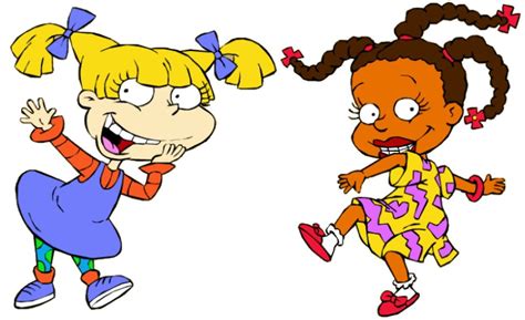 angelica pickles and susie carmichael rugrats disney cartoons rugrats all grown up