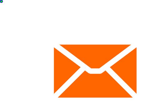 Orange E Mail Icon Free Vector Data Svgvectorpublic