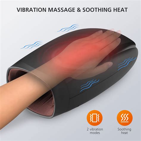Snailax Cordless Hand Massager Machine Electric Hand Massager With Heat Vibration Compression 6