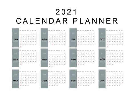Calendar 2021 And 2022 Template Calendar Design In Black And White